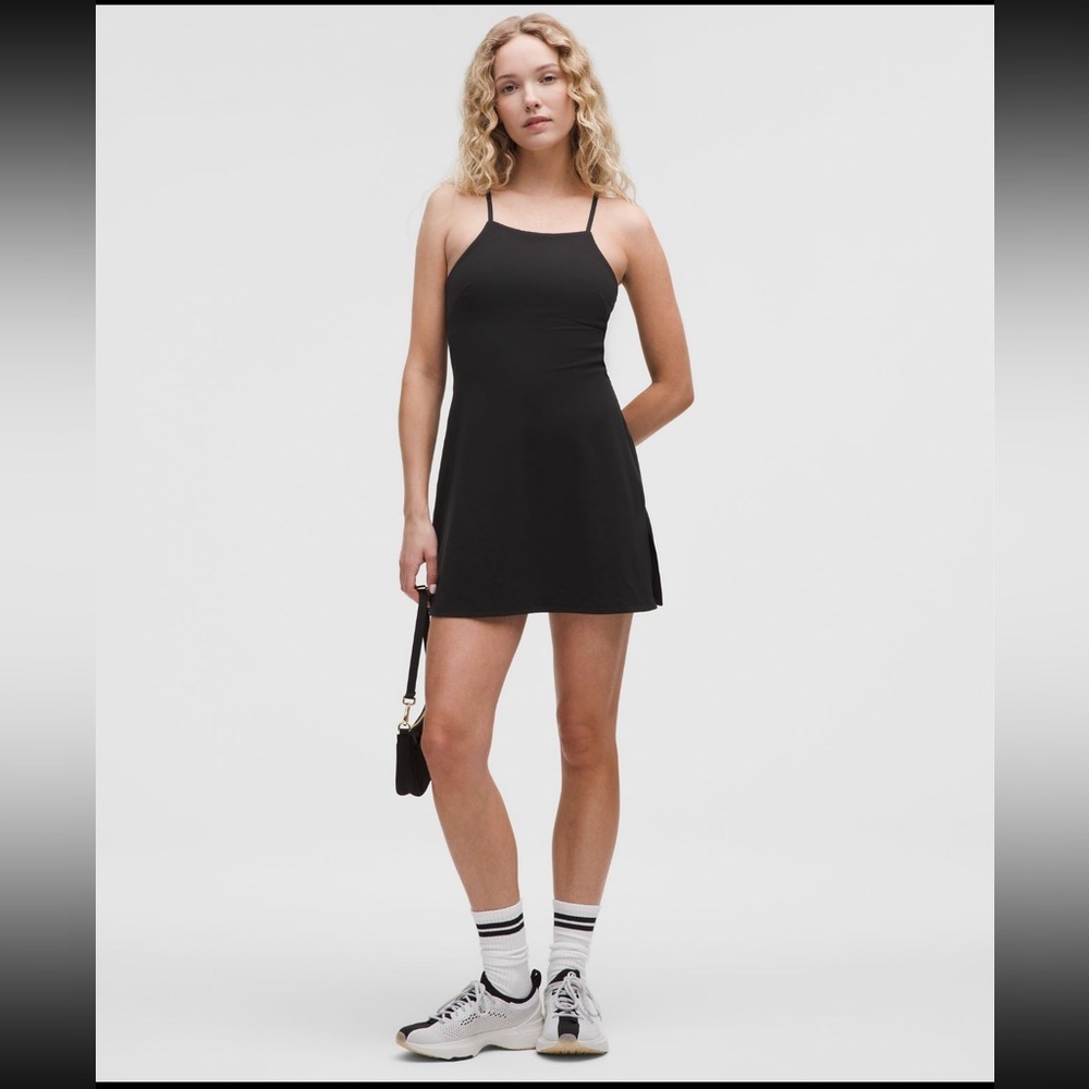 NWT lululemon Align Side-Slit Cami Dress Black Size 4